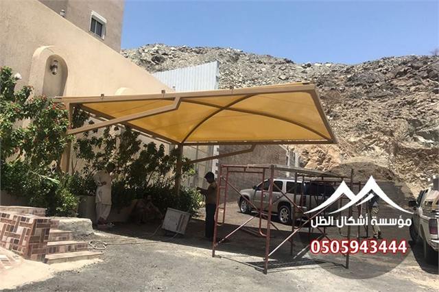مظلات سيارات - نموذج 33 من أعمال مؤسسة أشكال الظل